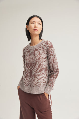 Women's screw neck silk-cashmere jumper