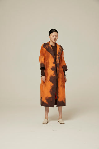 Women's handcrafted felt cashmere coat